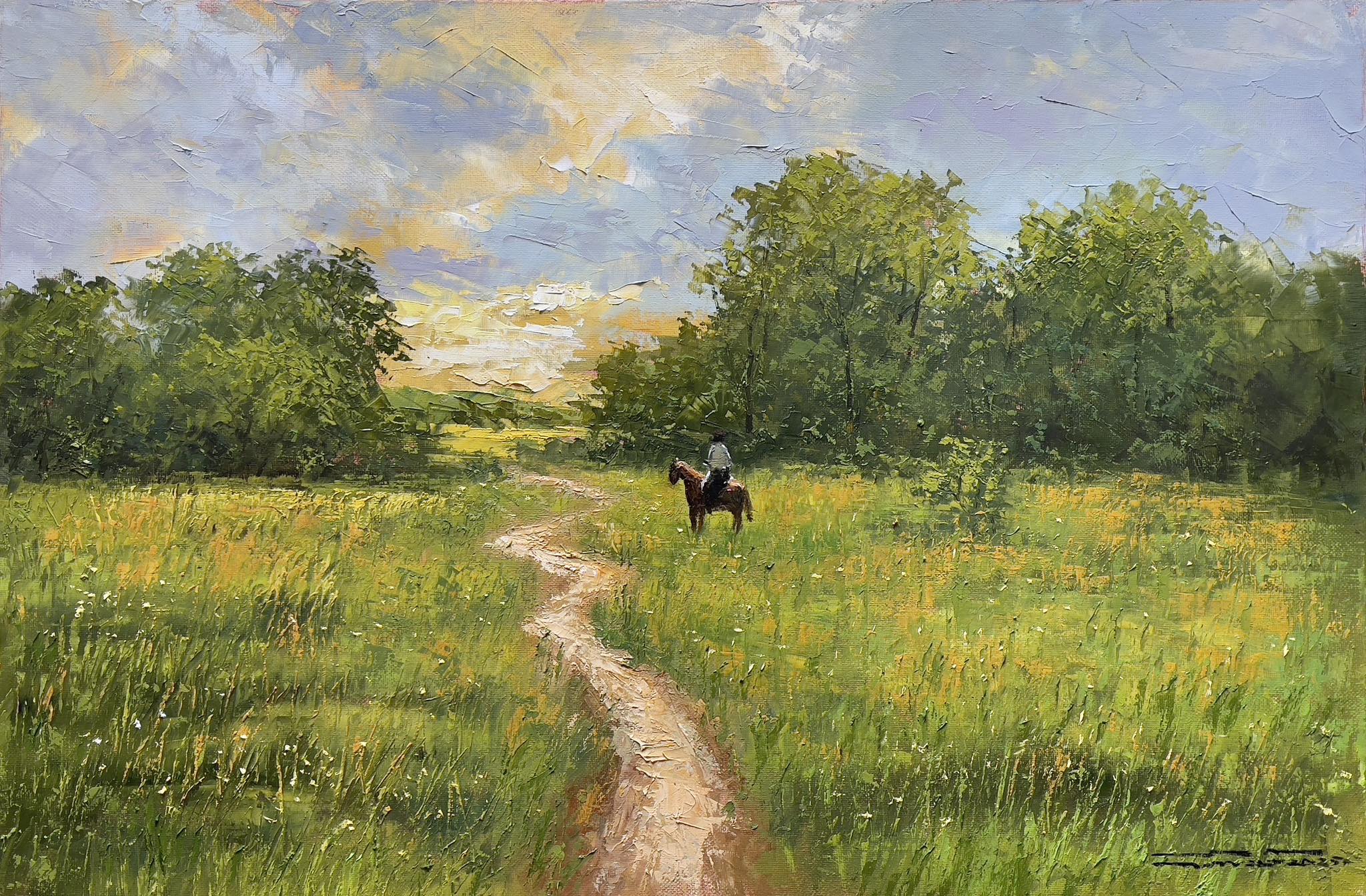 The Rider in the Field - arthai